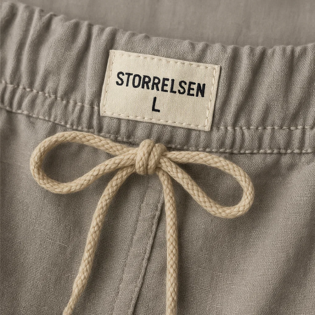 Behagelige strandbukser til mænd. Lette og åndbare, ideelle til ferie og fritid.