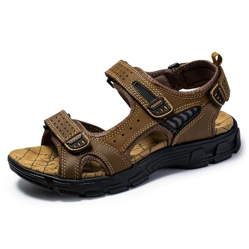 Støttende unisex sandaler med robust velcro for let justering og aflastning til fødderne i sommer.