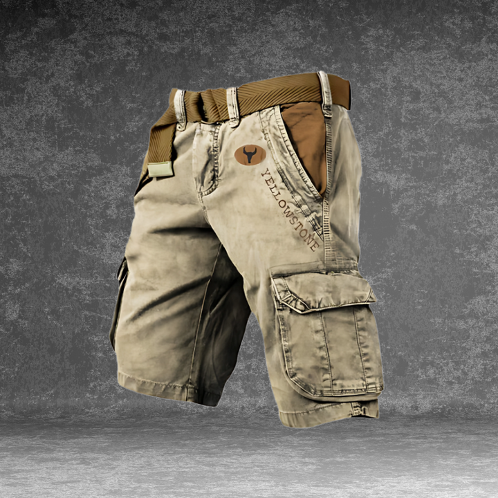 Fleksible fritidsshorts til mænd, giver frihed til bevægelse. Rummelige cargo shorts til enhver aktivitet.