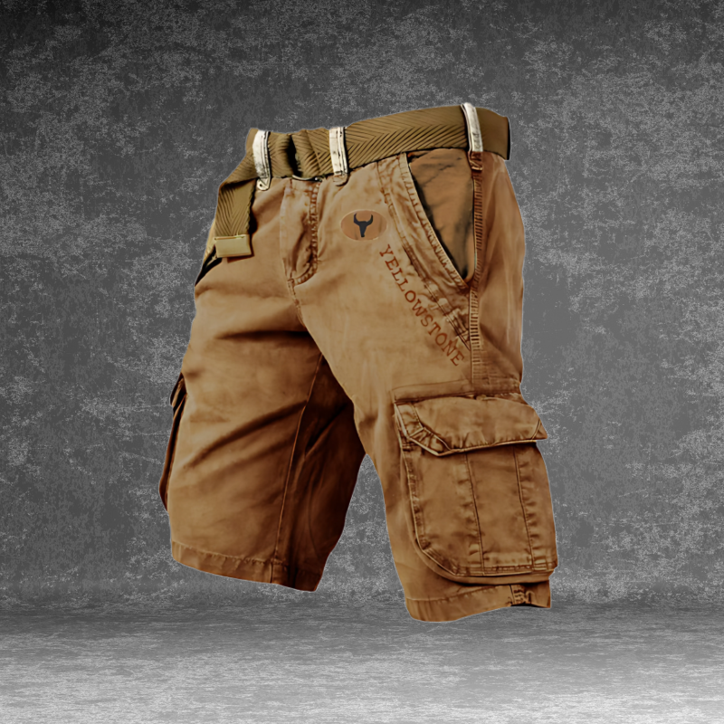 Robuste outdoor shorts til mænd. Slidstærke cargo shorts med rummelige lommer til eventyr.