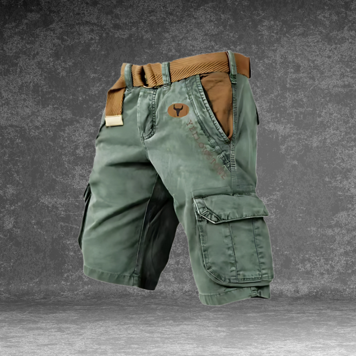 Afslappede og komfortable cargo shorts til mænd. Rummelige herreshorts for optimal bevægelsesfrihed.