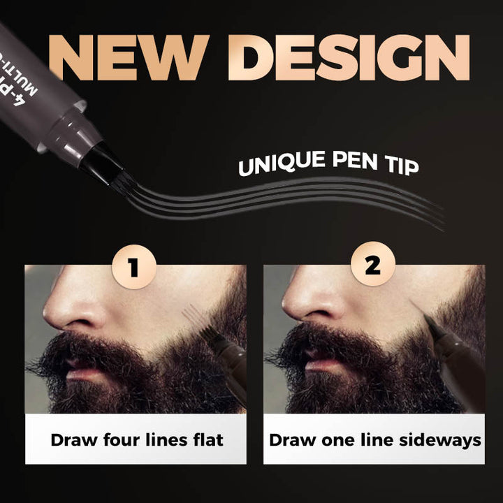 Grooming skægpen for at skabe et velplejet og ensartet skæglook, der holder hele dagen for mænd.