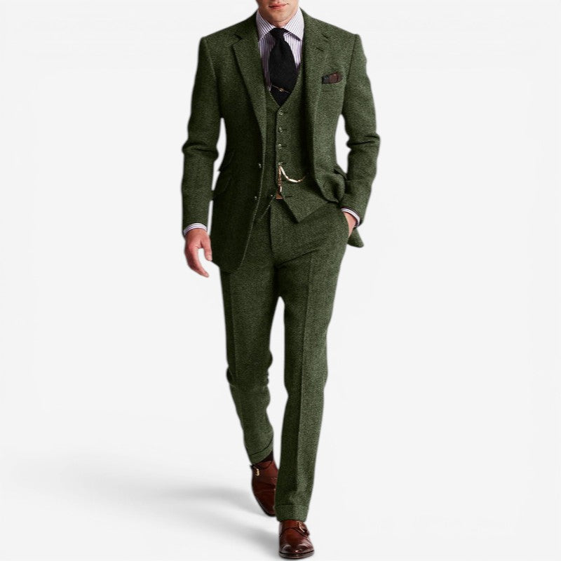 Elegant slim fit herrejakkesæt, skræddersyet for en moderne og sofistikeret stil.