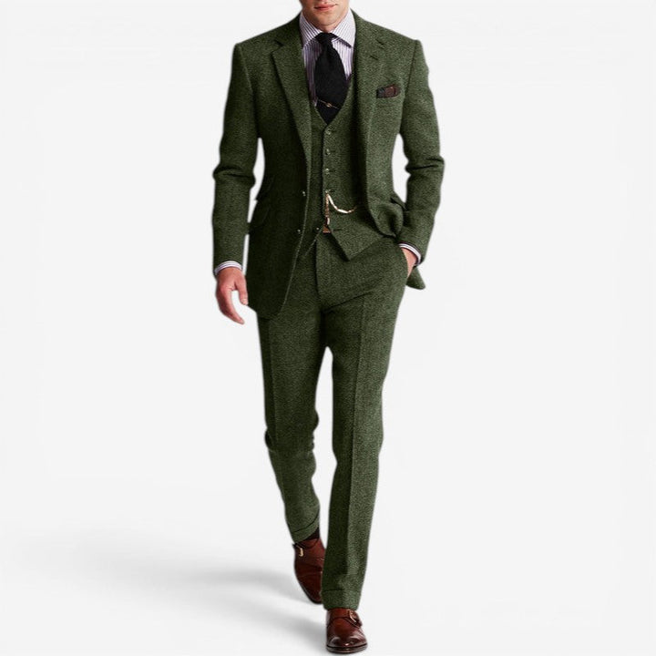 Elegant slim fit herrejakkesæt, skræddersyet for en moderne og sofistikeret stil.