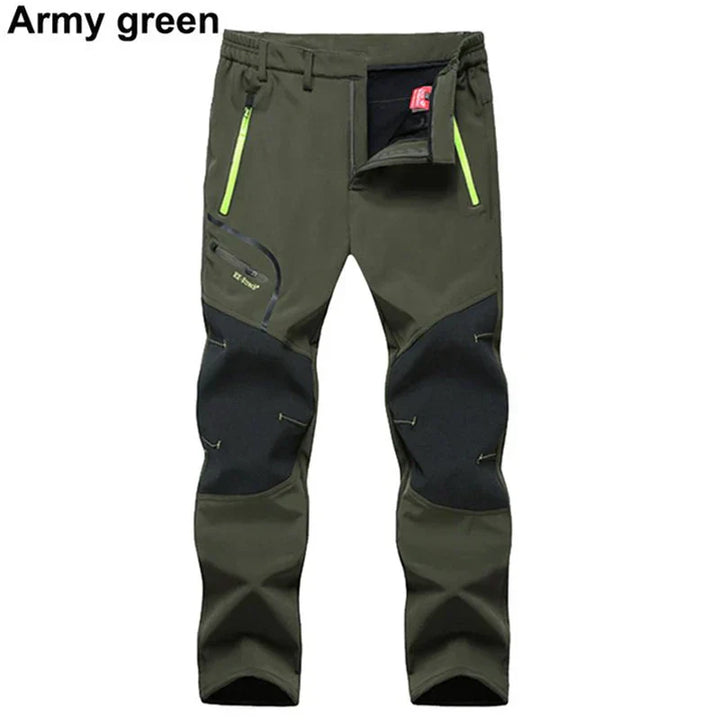 Allround softshell outdoorbukser til mænd, varme og vandtætte til enhver vandretur.