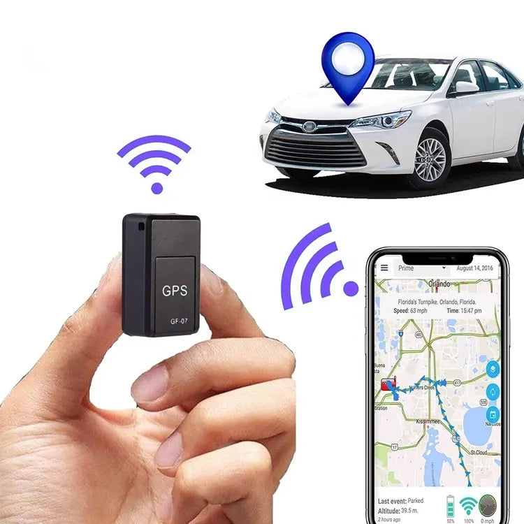 GPS tracker med magnet til sikker overvågning og tyverisikring af bil, kuffert og værdifulde ejendele.