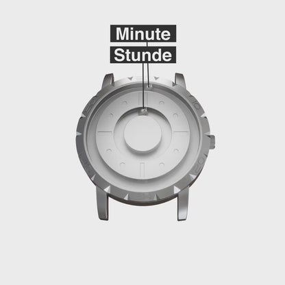 Unisex magnetisk design ur på håndleddet, viser unik tidsaflæsning. Perfekt tilbehør.