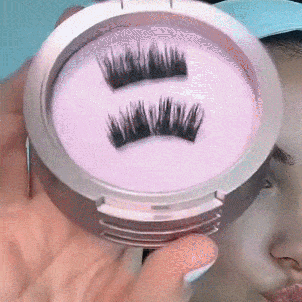 Hurtig makeup: Få volumen med magnetiske vipper. Perfekt til kvinder der ønsker fyldige øjenvipper.