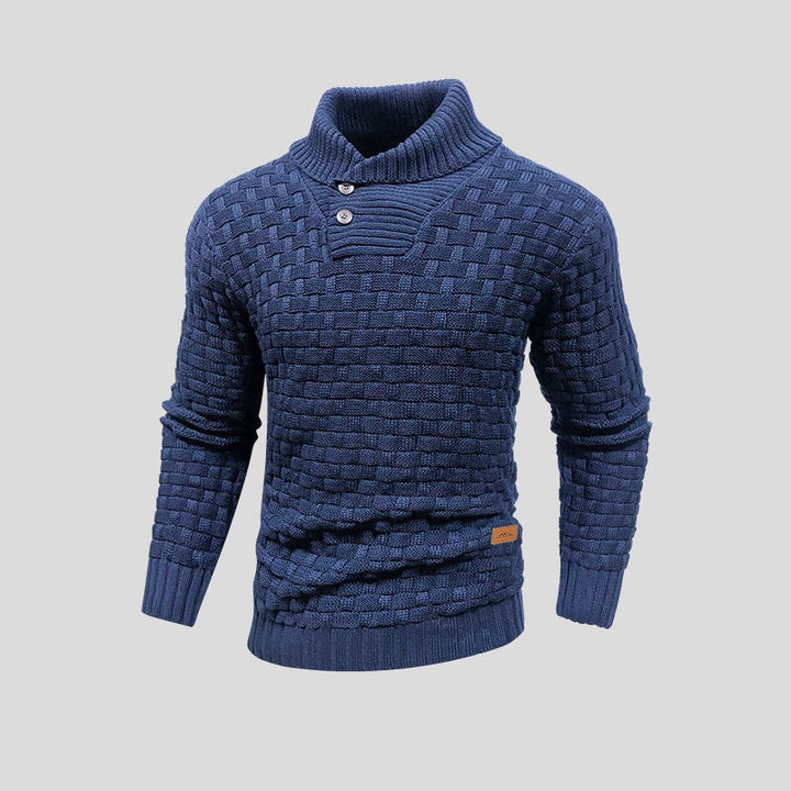 Stilren herre vinterjakke på mannequin. Vintermode parka med god pasform til udendørs brug.
