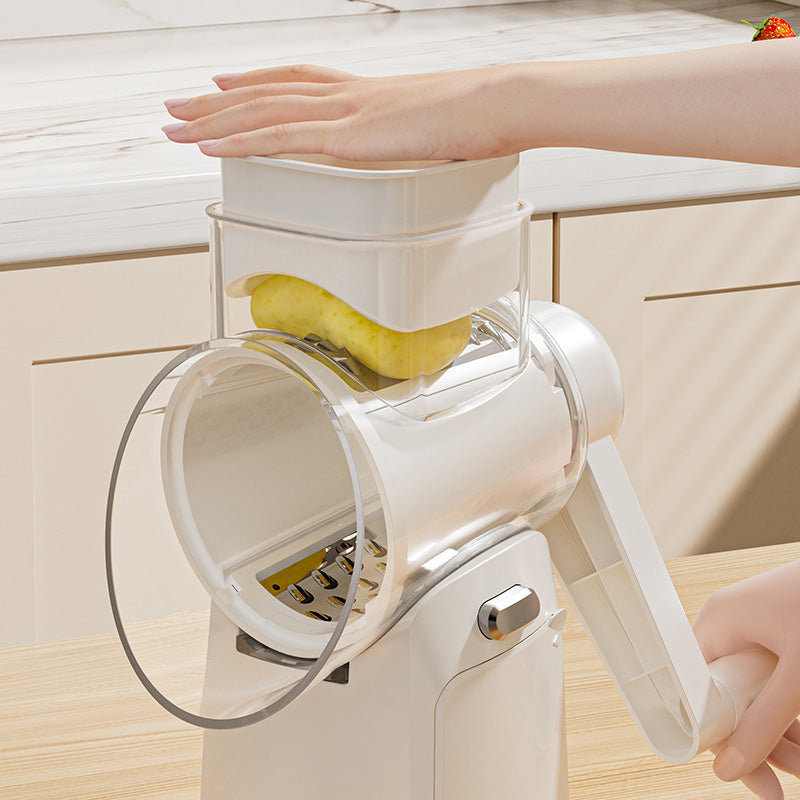Grøntsagsskærer med ergonomisk design for sikker og effektiv snitning af grøntsager.