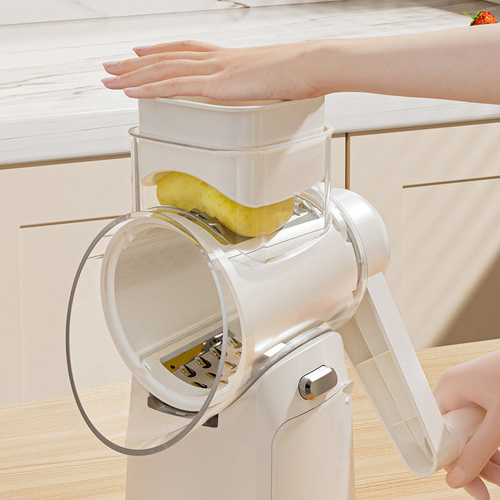 Grøntsagsskærer med ergonomisk design for sikker og effektiv snitning af grøntsager.