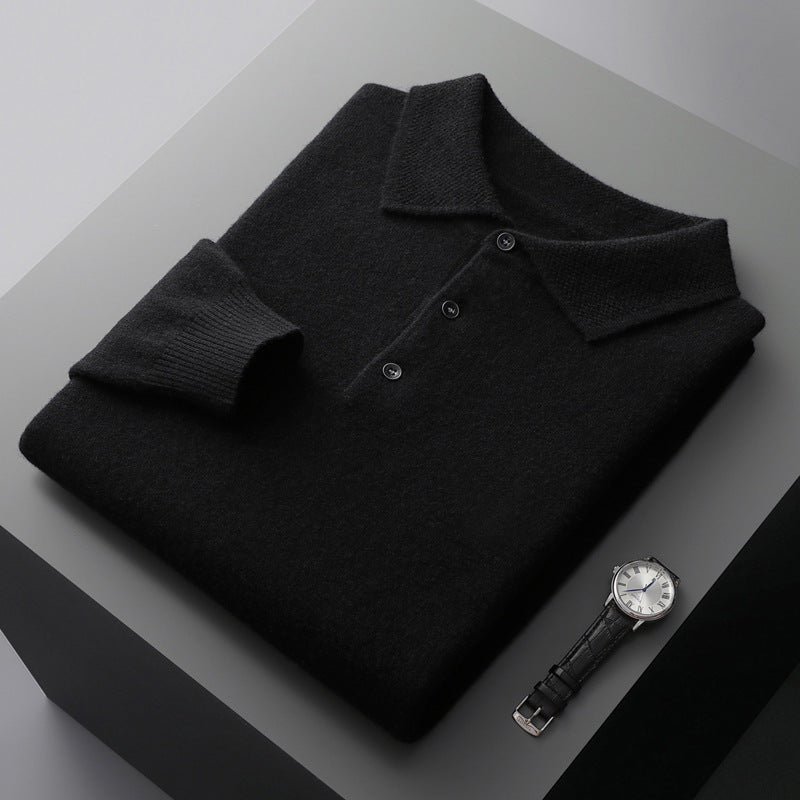 Langærmet herre polo fra Marius, der tilbyder et raffineret og afslappet look.