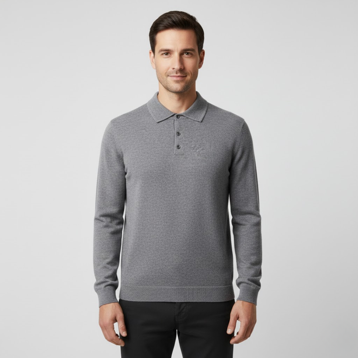 Stilfuld Marius herre polo i blødt materiale, perfekt til et smart og afslappet look.
