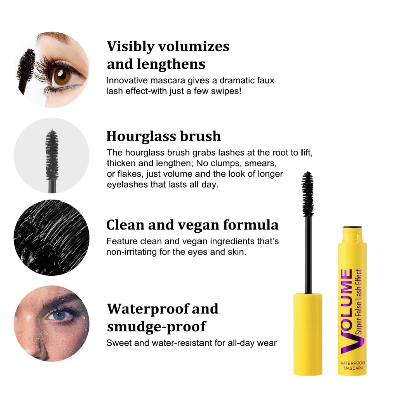 Skønhed mascara til kvinder, der søger den perfekte kombination af volumen, længde og definition.