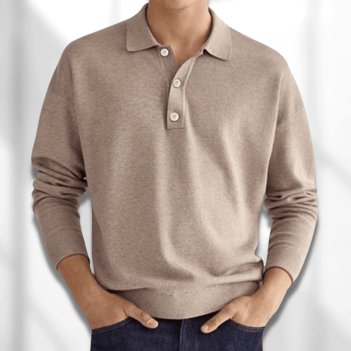 MetroBlend herre poloshirt. Klassisk kortærmet design for mænd, der søger stilfuld komfort i hverdagen.
