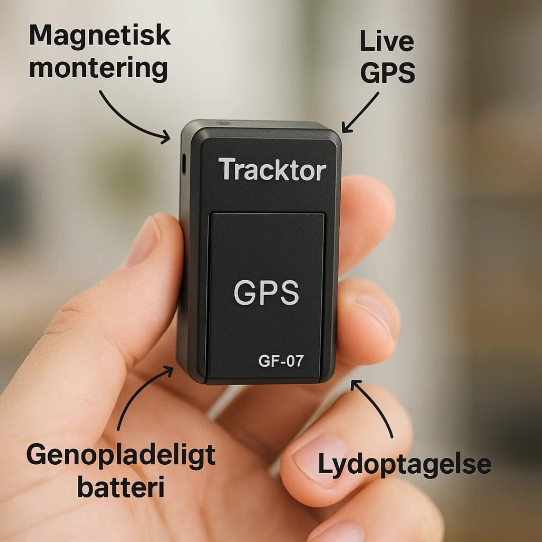 Alsidig mini GPS-tracker for biler, cykler og personlig sporing med magnetisk fæste.