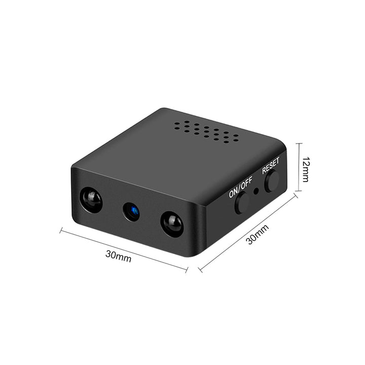 Kompakt 1080P HD sikkerhedskamera, nemt plug and play til hjemmet eller kontoret, med bevægelsessensor.