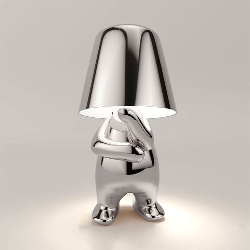 Stilfuld moderne LED bordlampe til stue og soveværelse. Genopladelig trådløs designlampe.