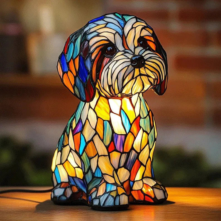 Unik hundelampe med hunde design. Perfekt boligtilbehør og gaveide til dyreelskeren.