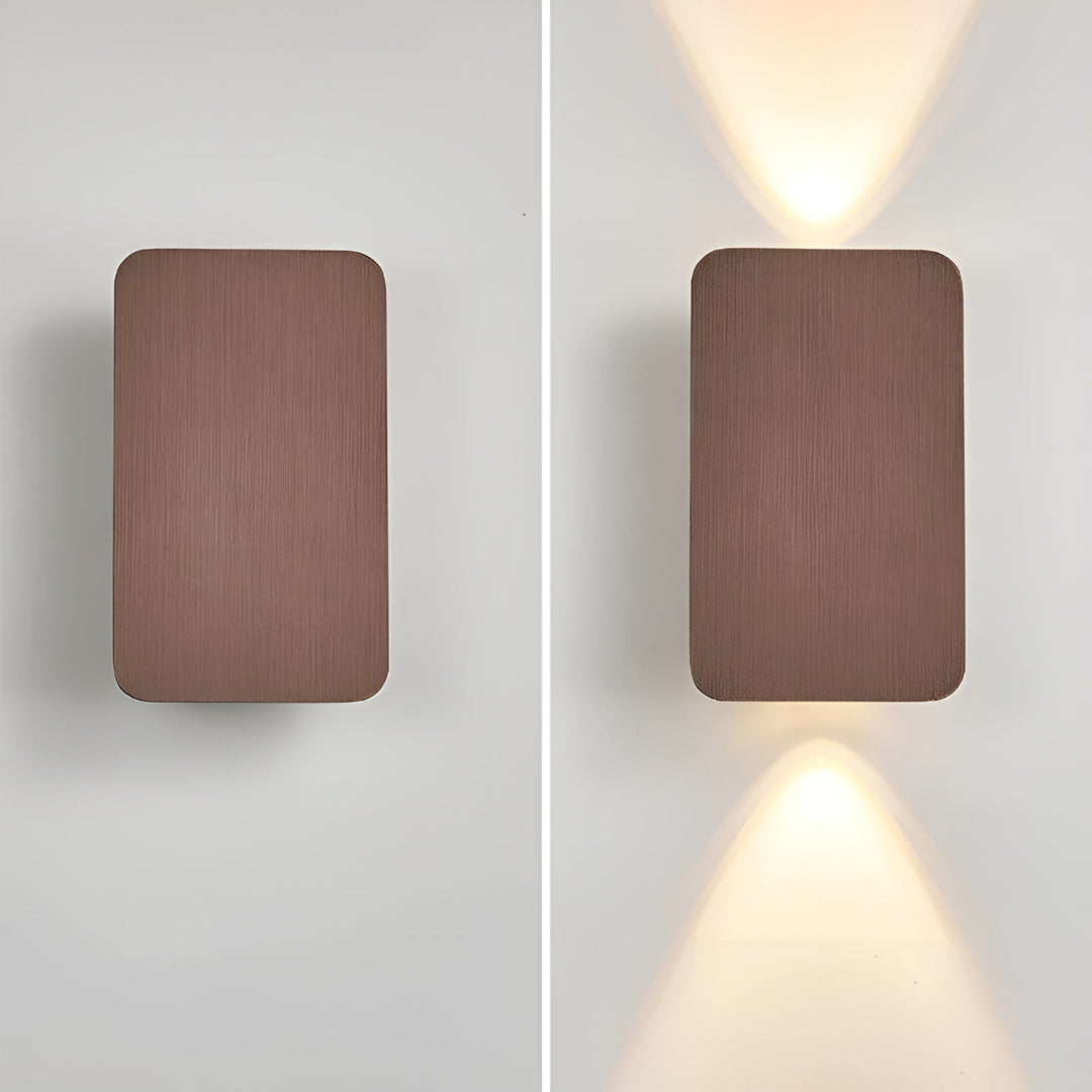 Hvid LED væglampe til moderne indretning. Diskret og elegant belysning i hjemmets rum.