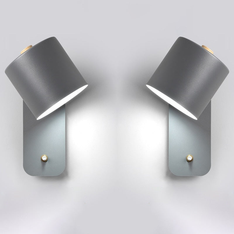 LED væglampe med afbryder. Ideel til stilren vægbelysning og en hyggelig atmosfære.