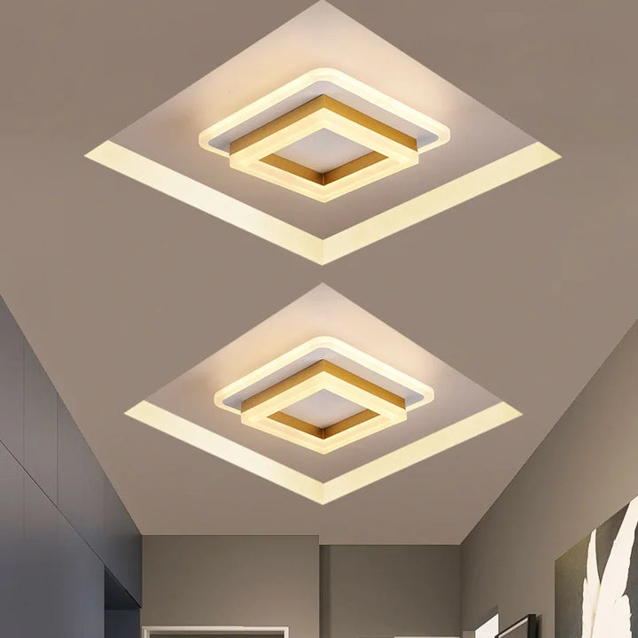 Moderne LED loftlampe, minimalistisk design. Perfekt belysning til stue, køkken eller kontor, energieffektiv.