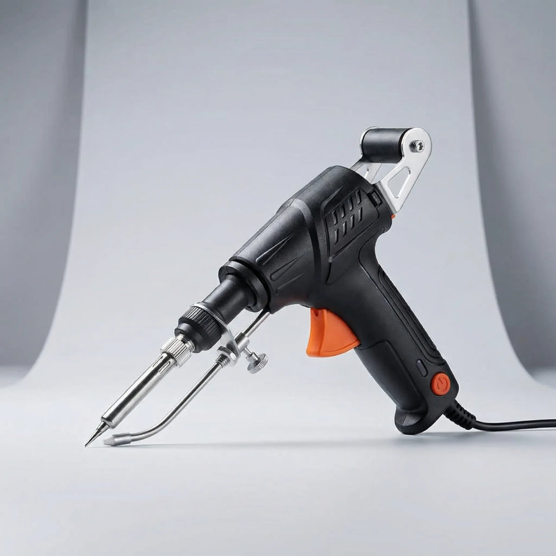 Ergonomisk loddepistol til DIY og reparationer. Automatisk loddetilførsel for effektive lodninger.