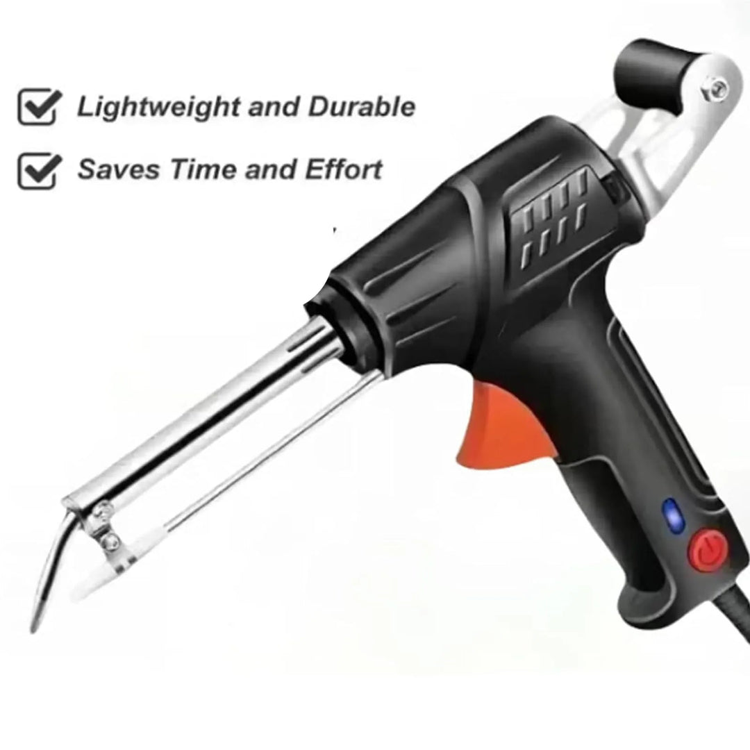 Alsidigt loddeværktøj med pistolgreb. Perfekt til hobbyelektronik, reparation og små DIY-opgaver.