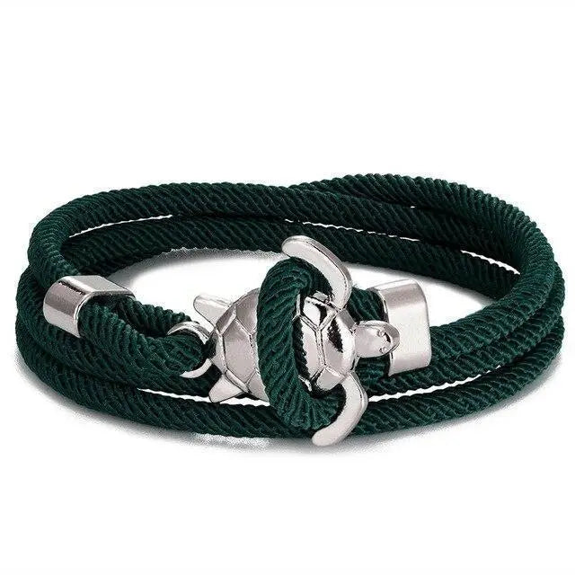 Unisex reb armbånd med ankerlås. Justerbart armbånd ideelt som sommer accessories eller gaveide.