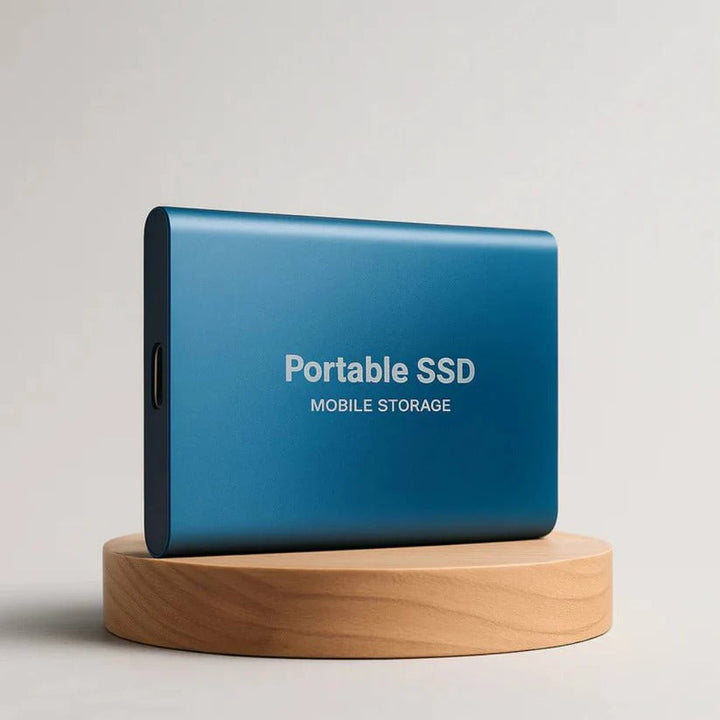 NomadDash 4TB stødsikker bærbar USB-C SSD. Ultimativ ekstern harddisk til massiv hurtig lagring.