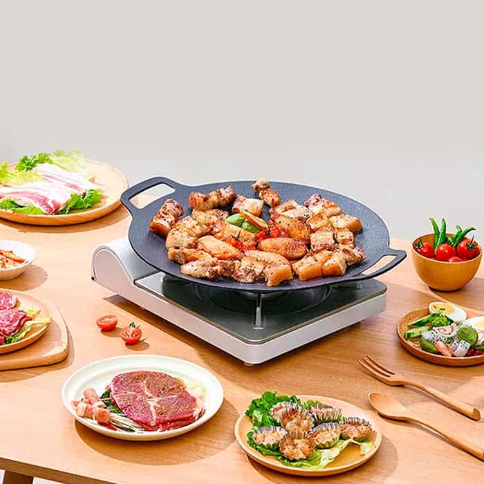 Perfekt non-stick stegepande til sund madlavning uden fastbrænding. Hurtig opvarmning, let at håndtere.