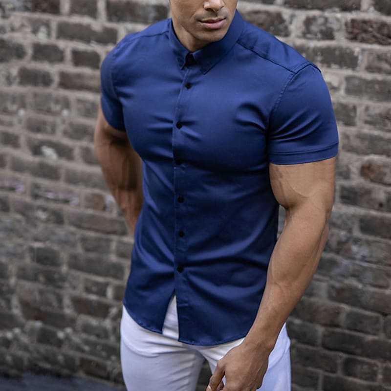 Oliver business slim-fit skjorte, behagelig og elegant til professionelt og fritidsbrug.