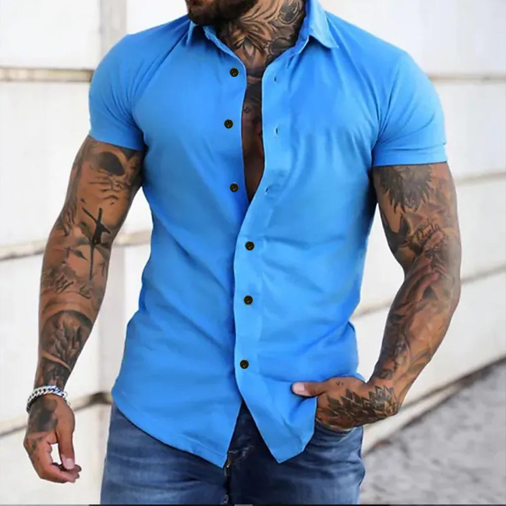 Elegant Oliver herreskjorte, slim-fit model der fremhæver silhuetten, perfekt til fest.