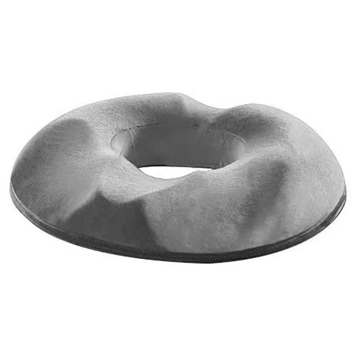 Ortopædisk sædepude til halebenaflastning & komfort. Ideel til kontorstol og bilsæde. Unisex, grå farve.