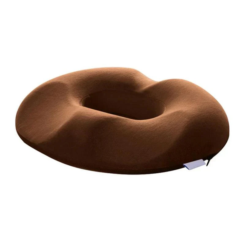 Unisex sædepude, blå. Ergonomisk design for smerteaflastning, rygstøtte og komfort i kontorstol/bil.