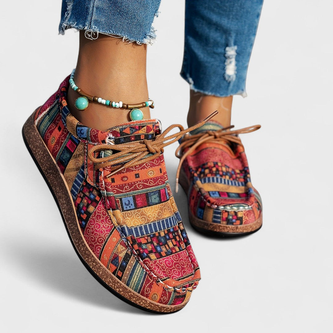 Ortopædiske kvindersneakers med stødabsorbering for optimal komfort hele dagen. Ideel til ømme fødder.