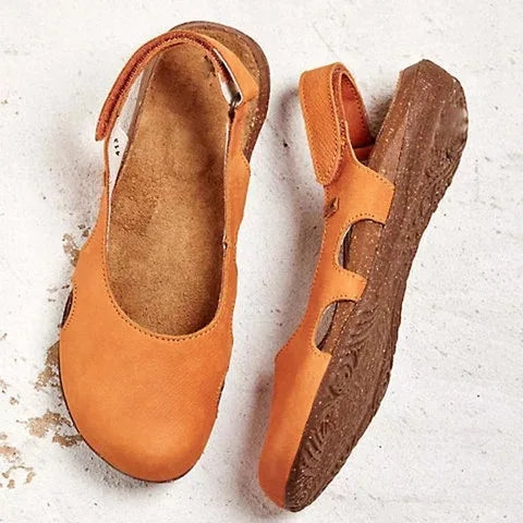 Blå ortopædiske damesandaler med ergonomisk design, der tilbyder suveræn komfort til hele dagen.