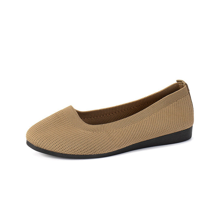 "Ortopædiske slip-on damesko med ergonomisk pasform, trykaflastende og skridsikker sål, behagelig og stilfuld."