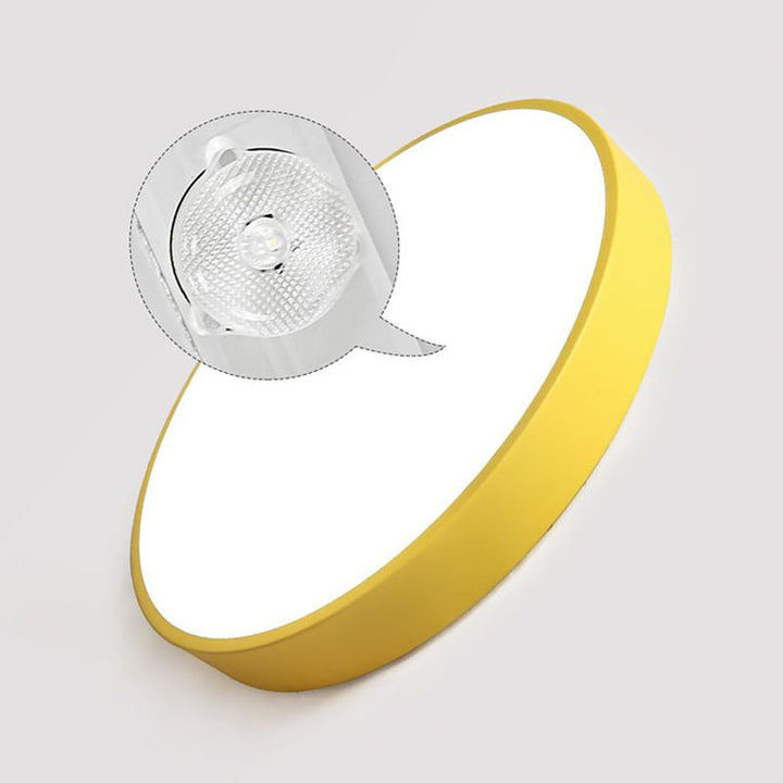 Rund LED loftlampe, PastelRing, perfekt til stemningslys. Moderne design med pastelfarver.