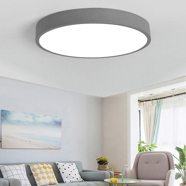 Rund PastelRing LED loftlampe. Moderne pastelfarver giver stil og ro til indendørs rum.
