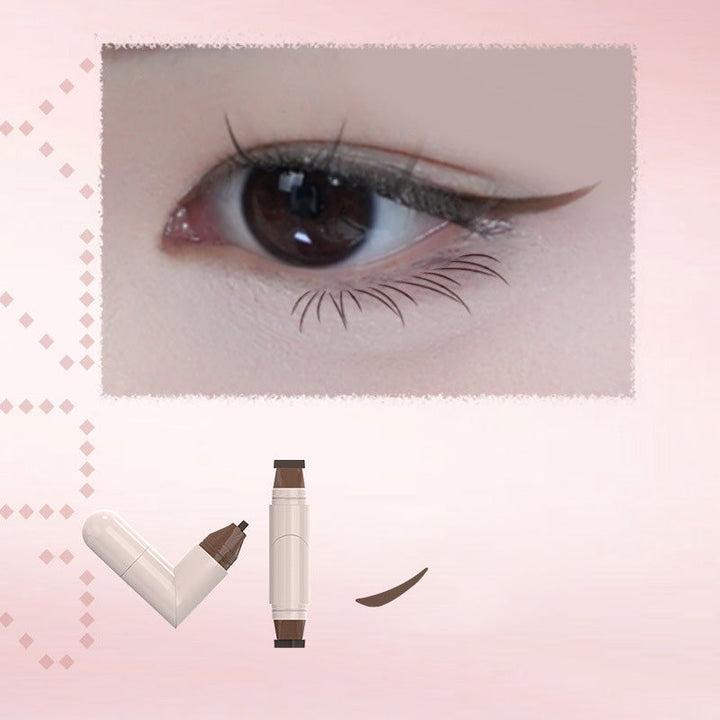 Fokus på øje med perfekt vinge eyeliner. Langtidsholdbar og vandfast kosmetik for kvinders skønhed.