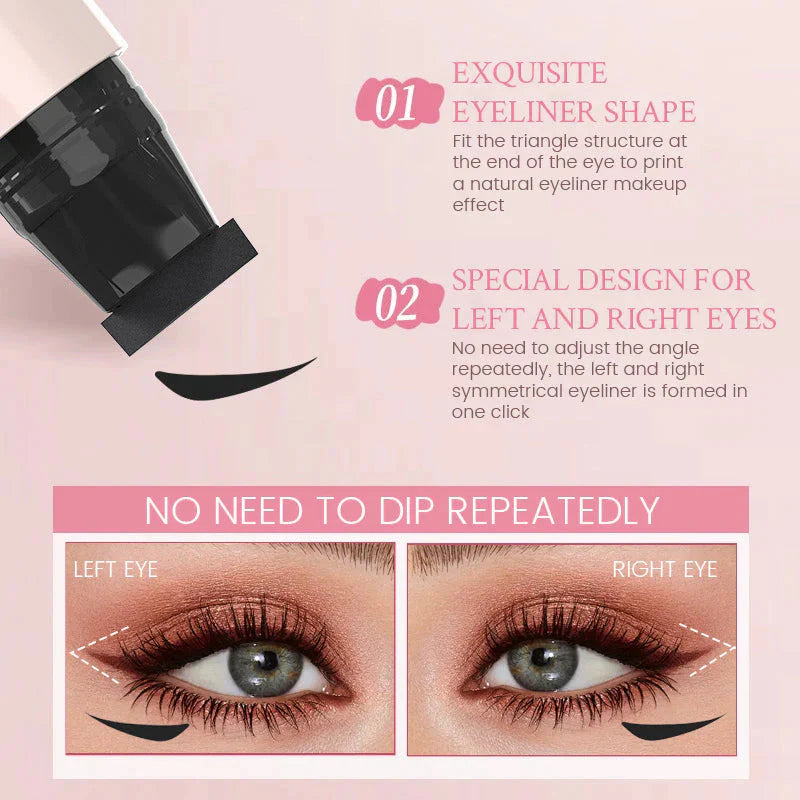 Nem at påføre vinge eyeliner for skarpe linjer. Langtidsholdbar øjenmakeup til kvinder.