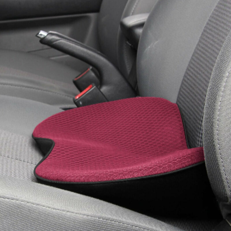 Alsidig autostolspude med memory foam, sikrer optimal ryglindring og udsyn i bilen.