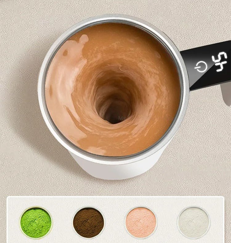 Unisex automatisk kaffekop med smart blandefunktion. En uundværlig gadget for kontor og rejse.