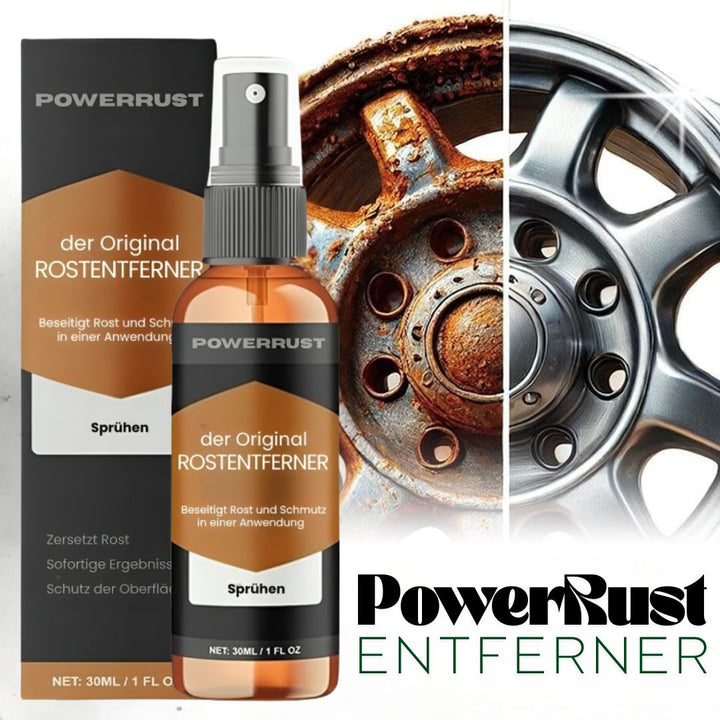 PowerRust Rustfjerner flaske. Kraftig, syrefri formel fjerner genstridig rust fra metalværktøj, cykler og biler.