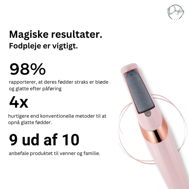Nærbillede af fodfil, der effektivt fjerner hård hud for silkebløde og velplejede fødder derhjemme.