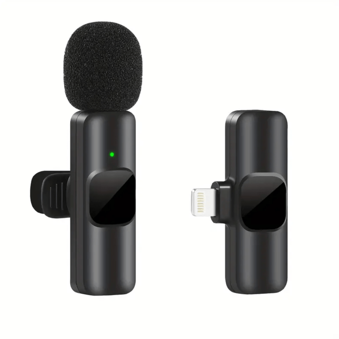 Professionel trådløs mikrofon for indholdsskabere, perfekt til podcast, vlog og Youtube.