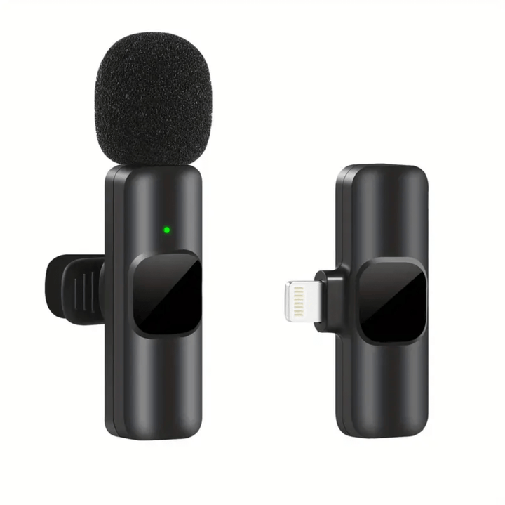 Professionel trådløs mikrofon for indholdsskabere, perfekt til podcast, vlog og Youtube.