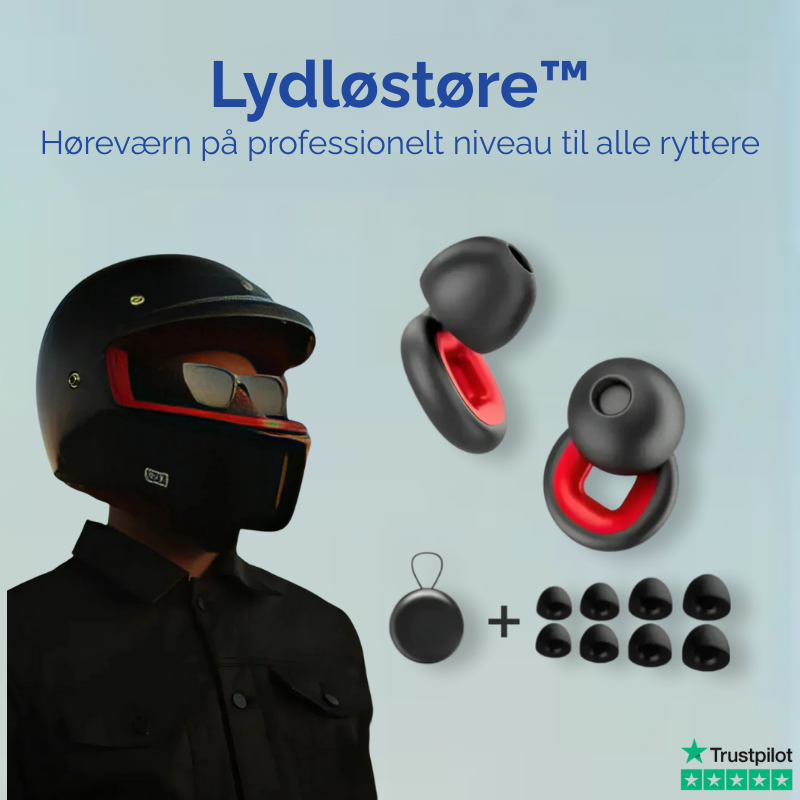 Professionelt høreværn til motorcykelryttere. Effektiv støjreduktion for øget sikkerhed og fokus.