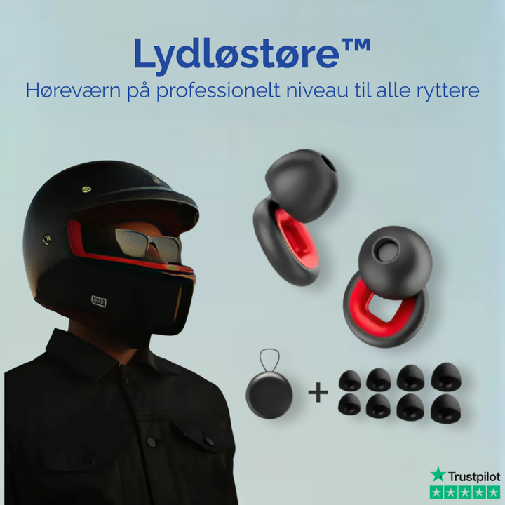 Professionelt høreværn til motorcykelryttere. Effektiv støjreduktion for øget sikkerhed og fokus.